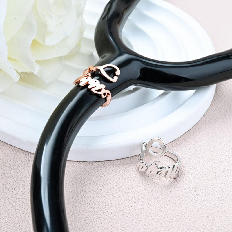 Medical Laboratory Science - Personalisiertes Stethoskop Namensschild Stethoskop Charms Edelstahl
