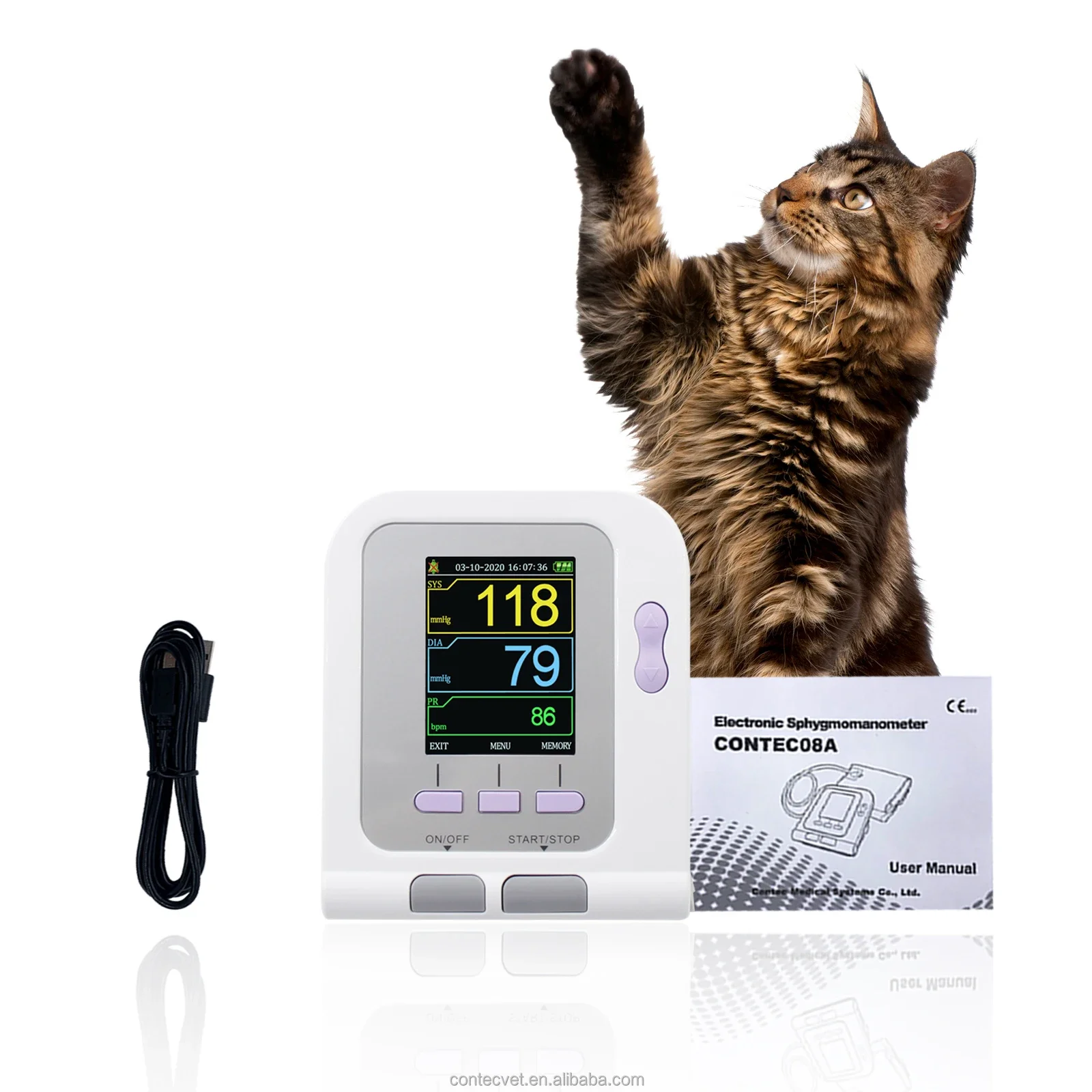CONTEC08A-VET Veterinärmedizin – Blood Pressure Monitor Bewertung und Preis