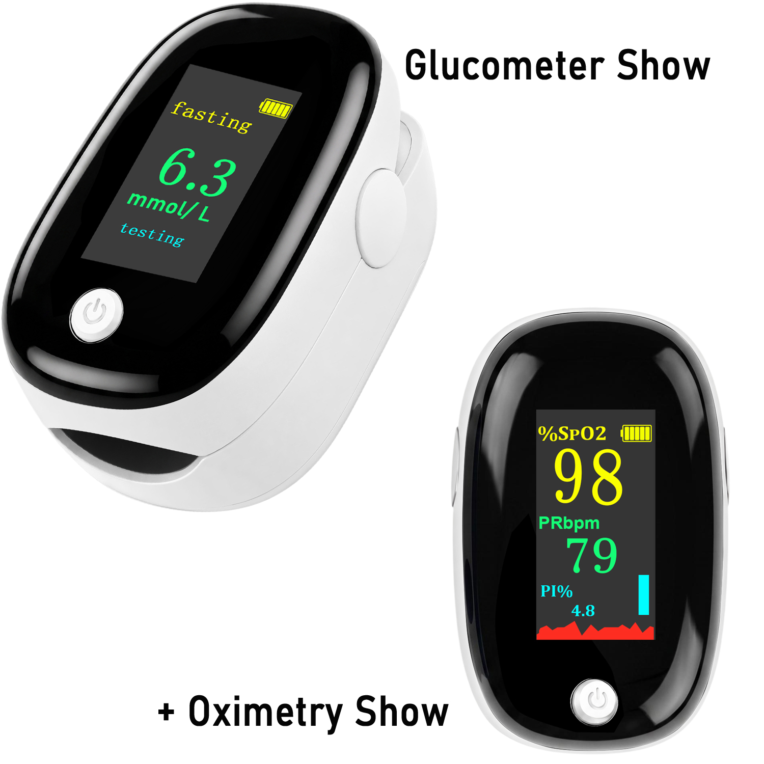 Tragbares 2-in-1 nicht-invasiv – Glucometer Blood Sugar Bewertung und Preis